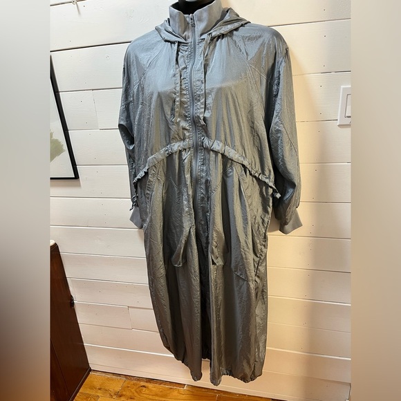 DAILY PRACTICE BY ANTHROPOLOGIE – Size M – Lightweight Blue Drawstring Jacket - Picture 3 of 12